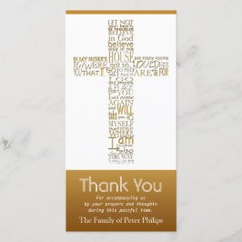 Christliches QuerBeileid johns 14 danken Ihnen 2 Dankeskarte