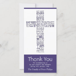 Christliches QuerBeileid johns 14 danken Ihnen 4 Dankeskarte