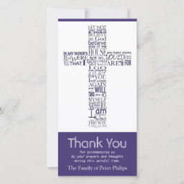 Christliches QuerBeileid johns 14 danken Ihnen 4 Dankeskarte