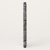 Christliches queres rustikales hölzernes Monogramm Case-Mate iPhone Hülle (Hinten/Links)