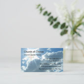 Christliches Querhimmel-Sonnenlicht Visitenkarte (Stehend Vorderseite)
