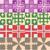 Christliches Quermuster 1 Aufkleber (Vorderseite)