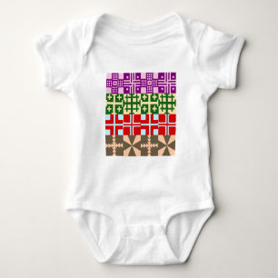 Christliches Quermuster 1 Baby Strampler