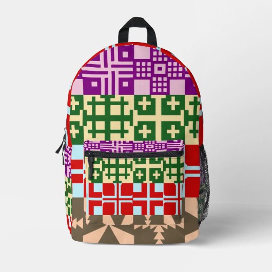 Christliches Quermuster 1 Bedruckter Rucksack (Vorderseite)