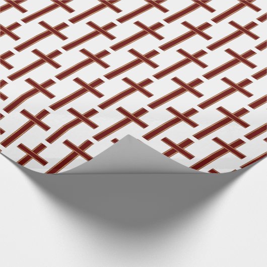 Christliches Quermuster Geschenkpapier (Ecke)