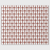 Christliches Quermuster Geschenkpapier (Flach)