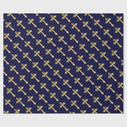 Christliches Quermuster Geschenkpapier (Flach)