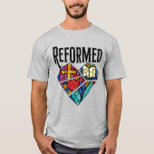 Christliches reformiertes Herz T-Shirt (Vorderseite)