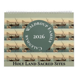Christliches religiöses Heiliges Land Vintage-Foto Kalender