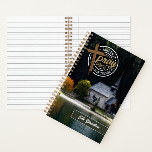 Christliches Religiöses Kloster Notizblock (Innen)