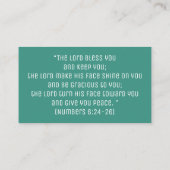 Christliches religiöses Kreuz der Inspirationsbibe Visitenkarte (Rückseite)