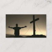 Christliches religiöses Kreuz der Inspirationsbibe Visitenkarte (Vorderseite)