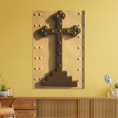 Christliches religiöses Kreuz, Irak Leinwanddruck (Insitu (Wohnzimmer))