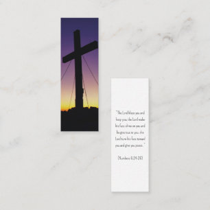 Christliches religiöses Mini-Card-Lesezeichen Mini Visitenkarte