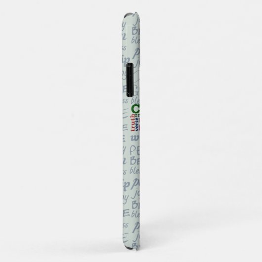 Christliches Religiöses Wortkreuz Case-Mate iPhone Hülle (Hinten/Rechts)