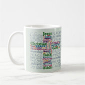 Christliches Religiöses Wortkreuz Kaffeetasse (Links)