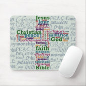 Christliches Religiöses Wortkreuz Mousepad (Mit Mouse)