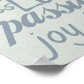 Christliches Religiöses Wortkreuz Poster (Ecke)