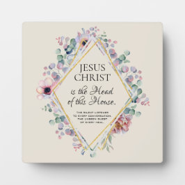 Christliches religiöses Zitat an der Grenze Fotoplatte