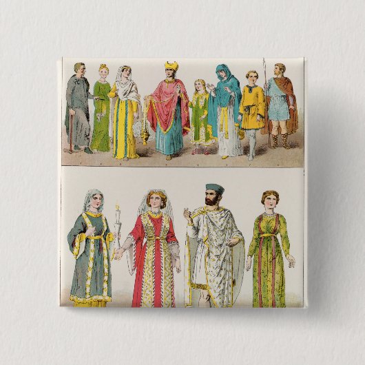 Christliches römisches Kleid Button (Vorderseite)