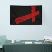 Christliches Rotes Kreuz Collage Art mit Glaube Banner (Messeveranstaltung)