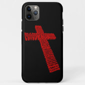 Christliches Rotes Kreuz Collage Art mit Glaube Case-Mate iPhone Hülle (Rückseite)