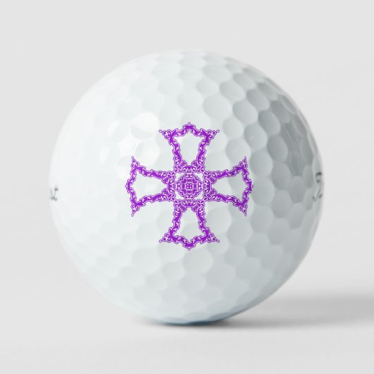 Christliches rotes Kreuz Golfball (Vorderseite)