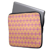 Christliches rotes Kreuz Laptopschutzhülle (Vorderseite Links)
