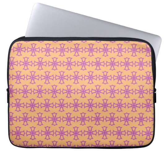 Christliches rotes Kreuz Laptopschutzhülle (Vorderseite)
