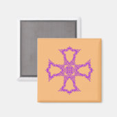 Christliches rotes Kreuz Magnet (Vorderseite/Rückseite)