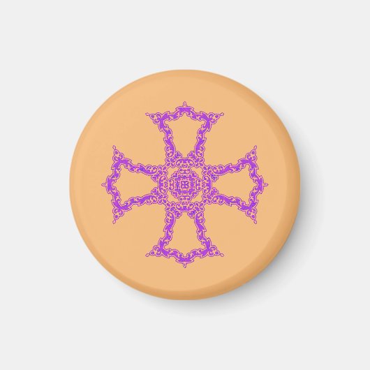 Christliches rotes Kreuz Magnet (Vorne)