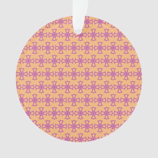 Christliches rotes Kreuz Ornament (Vorderseite)