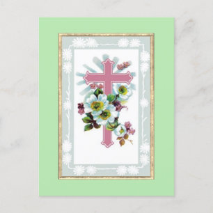 Christliches rotes Kreuz Postkarte