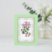 Christliches rotes Kreuz Postkarte (Stehend Vorderseite)