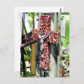 Christliches Rotes Kreuz Segen Jesus Postkarte (Vorne/Hinten)