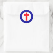 Christliches Roundel Runder Aufkleber (Tasche)