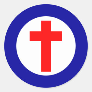 Christliches Roundel Runder Aufkleber