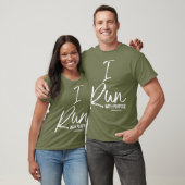 Christliches Running Geschenk für Läufer, mit dene T-Shirt (Unisex)
