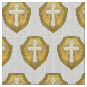 Christliches Schildkreuz Stoff (Nahaufnahme)