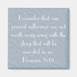 christliches Schmetterlingsbibelvers Römer-8:18 Magnet