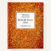 Christliches SCHREIBEN DER VISION Anpassbare ROT Notizblock (Vorderseite)