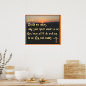 Christliches Schrift-Poster Poster (Küche)