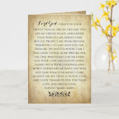 Christliches Schutzgebet Karte (Gelbe Blume)