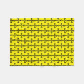 Christliches Schwarzes Kreuz Fleecedecke (Vorderseite (Horizontal))