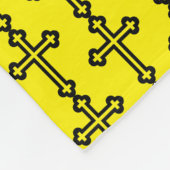Christliches Schwarzes Kreuz Fleecedecke (Ecke)