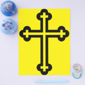 Christliches Schwarzes Kreuz Flyer (Einzeln)