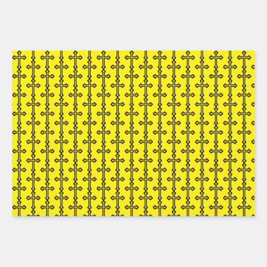 Christliches Schwarzes Kreuz Geschenkpapier Set (Vorderseite 3)