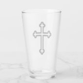 Christliches Schwarzes Kreuz Glas (Rückseite)
