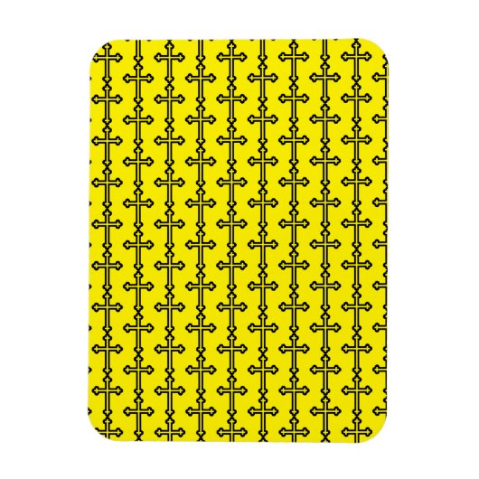 Christliches Schwarzes Kreuz Magnet (Vertikal)