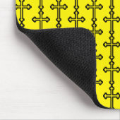 Christliches Schwarzes Kreuz Mousepad (Ecke)